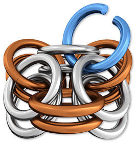 Linked jump rings